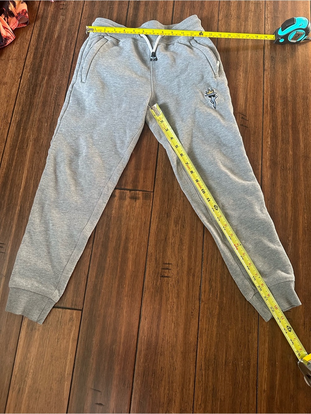 GAP Kids Light Gray Fleece Joggers with Embroidered Logo